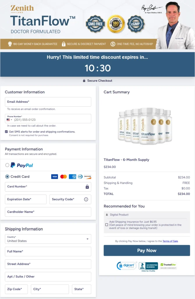 titanflow-checkout-form